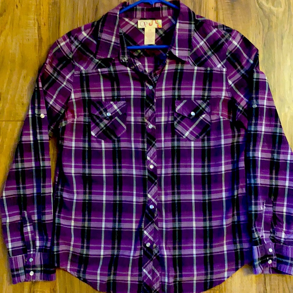 OP Purple n Black plaid